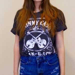 Johnny Cash Man In Black Graphic Tee Shirt 3X$25